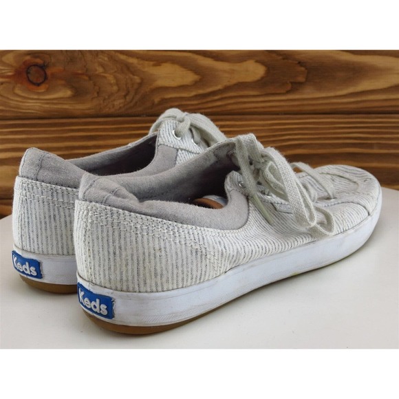 Keds Size 7 Sneaker Gray Fabric Medium Lace Up Women‎ - Picture 6 of 11